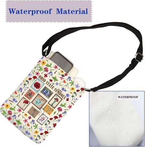 JYTAPP Ohio Travel Gifts State Symbols Crossbody Bag Wildlife Nature Lover State Souvenir Vacation Ohio Travel Merchandise in Saudi Arabia