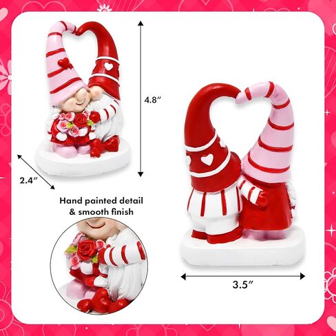 ديكور جنوم عيد الحب من Gift Boutique - تماثيل عيد الحب جنوم لتزيين طاولة المنزل وهدايا عيد الحب الحلوة له in Saudi Arabia