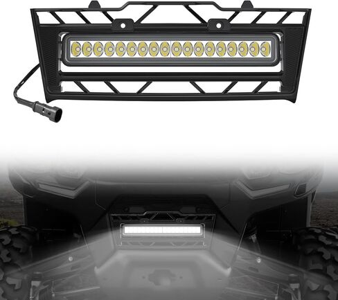 شبكة أمامية مع ضوء LED لـ Can-Am Defender، شبكة أمامية مقاومة للماء مع أضواء كاشفة قابلة للتعديل لملحقات Can-Am Defender HD7 HD9 HD5 HD8 HD10 MAX 2020-2025 in Saudi Arabia