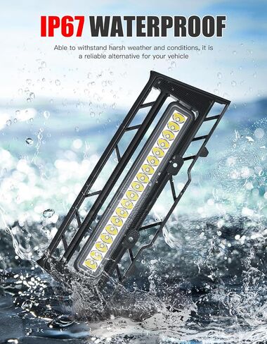 شبكة أمامية مع ضوء LED لـ Can-Am Defender، شبكة أمامية مقاومة للماء مع أضواء كاشفة قابلة للتعديل لملحقات Can-Am Defender HD7 HD9 HD5 HD8 HD10 MAX 2020-2025 in Saudi Arabia