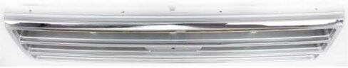 مجموعة شبكة Garage-Pro لسيارة Ford F-150 F-250 F-350 Bronco 1989-1991 كروم مع فضي يناسب مقاس XL & XLT Lariat المخصص # E7TZ8200B in Saudi Arabia