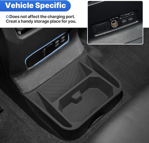 Karltys Silicone Rear Cup Holder for Toyota Land Cruiser Prado 250 2024-2025 2026 Accessories, Land Cruiser Silicone Backseat Cup Tray, Floor Cup Holder Organizer Tray in Saudi Arabia