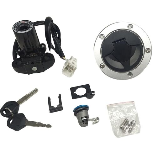 RAYANA Ignition Switch+Gas Fuel Tank Cap+Seat Lock+Keys Compatible for Kawasaki Ninja 1000 ZX10R Z1000SX Ignition Switch Fuel Gas Cap Cover Seat Lock Key Set in Saudi Arabia