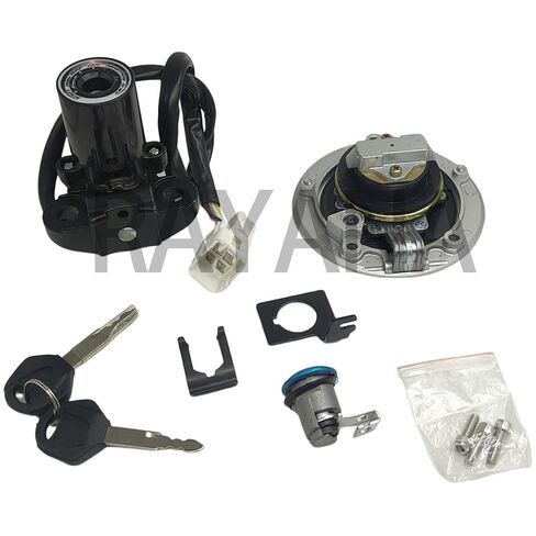 RAYANA Ignition Switch+Gas Fuel Tank Cap+Seat Lock+Keys Compatible for Kawasaki Ninja 1000 ZX10R Z1000SX Ignition Switch Fuel Gas Cap Cover Seat Lock Key Set in Saudi Arabia