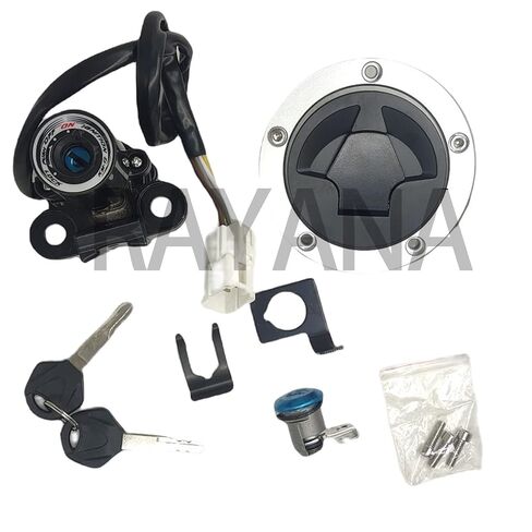 RAYANA Ignition Switch+Gas Fuel Tank Cap+Seat Lock+Keys Compatible for Kawasaki Ninja 1000 ZX10R Z1000SX Ignition Switch Fuel Gas Cap Cover Seat Lock Key Set in Saudi Arabia