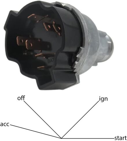 Ignition Lock Cylinder Starter Switch In Dash w/Keys Replacement for 1982-1990 G*MC C6000/C7000Repl.LS105,US84,1116683,1125,LS411 in Saudi Arabia