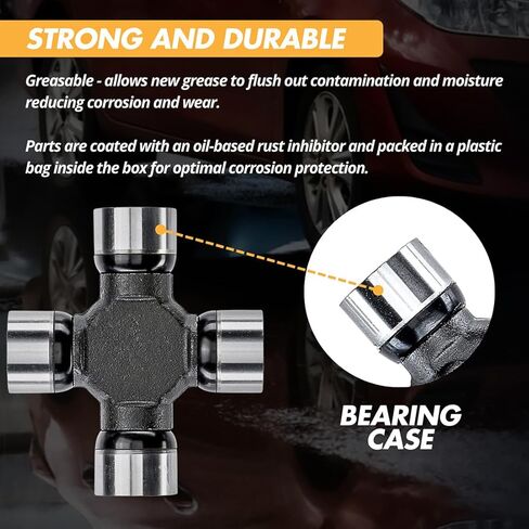 U Joint Universal Joint Rear Drive Shaft Replacement fits Chevy K1500 5.7L 1992-1998, fits Chevrolet K1500 6.2L 1992 1993, fits Chevrolet K1500 6.5L 1994-1998, fits Chevrolet K2500 4.3L 1988-1995 in Saudi Arabia