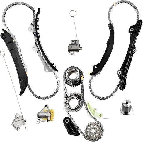 3.6 Dodge Timing Chain Kit W/Tensioner 5184392AF Compatible With 2011-2017 Dodge Ram Chrysler Jeep Maserati 3.6L 3.0 Replace# 5047891AA Kit De Cadena De Tiempo De in Kuwait