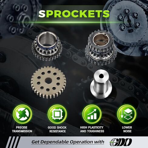 3.6 Dodge Timing Chain Kit W/Tensioner 5184392AF Compatible With 2011-2017 Dodge Ram Chrysler Jeep Maserati 3.6L 3.0 Replace# 5047891AA Kit De Cadena De Tiempo De in Kuwait