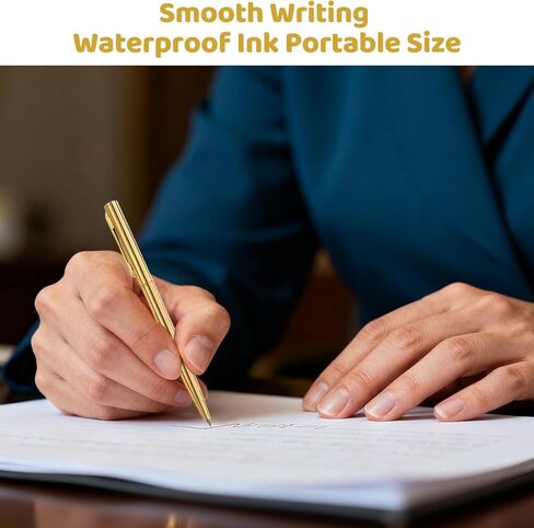 15Pcs Ballpoint Pens(Gold, Silver & Gray), Black Ink Medium Point, Smooth Writing Metal Pen Bulk in Kuwait