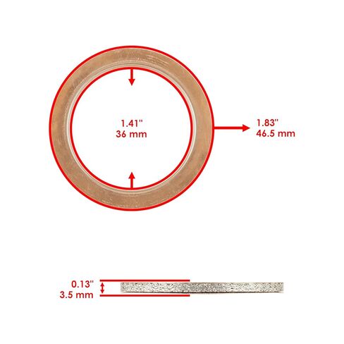 Caltric Muffler Gasket Compatible with Yamaha WR450F WR 450F 2003 2004 2005 2006 2007-2015 in Saudi Arabia