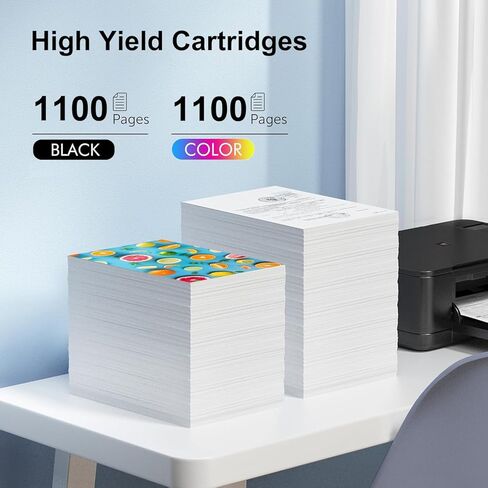 خراطيش حبر 812 مُعاد تصنيعها لخراطيش حبر الطابعة Epson 812 812XL المكونة من 6 عبوات تعمل مع طابعة Workforce Pro WF-7310 WF-7820WF-7840 EC-C7000 (3 أسود سماوي أرجواني أصفر) in Kuwait