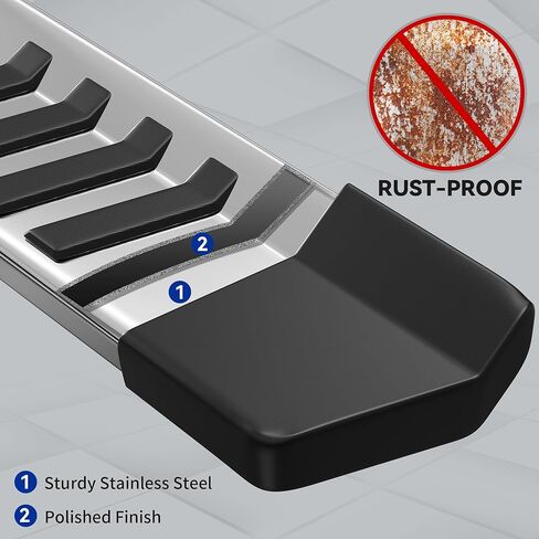 لوحات تشغيل مقاس 6 بوصات متوافقة مع سيارة Ford F150 SuperCrew Cab لعام 2015-2026، وكابينة طاقم Ford F250 F350 لعام 2017-2024، وقضبان Nerf من الفولاذ المقاوم للصدأ ذات خطوات جانبية فائقة التحمل in Kuwait