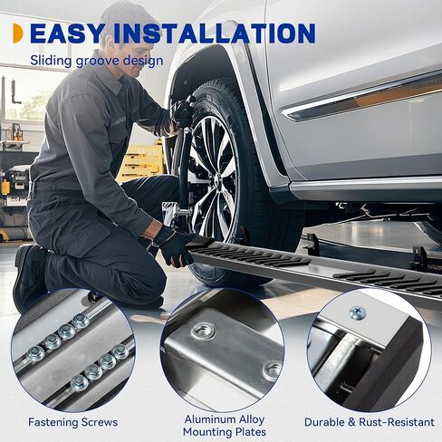 لوحات تشغيل مقاس 6 بوصات متوافقة مع سيارة Ford F150 SuperCrew Cab لعام 2015-2026، وكابينة طاقم Ford F250 F350 لعام 2017-2024، وقضبان Nerf من الفولاذ المقاوم للصدأ ذات خطوات جانبية فائقة التحمل in Kuwait