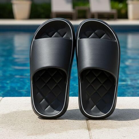 Comfortable EVA Slippers for Men Women Non Slip Lightweight Indoor Outdoor Bath Shower House Shoes in Saudi Arabia