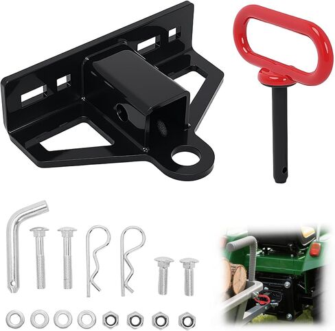 وصلة وصلة جزازة العشب بدون دوران مطورة مع مسمار جرار عشبي عالي التحمل مقاس 1-1/4 بوصة على وصلة وصل المقطورة، مع دبوس وصلة مقطورة مغناطيسي 1/2 بوصة، ومشابك دبوس وصلة 5/8 بوصة لمركبة ATV، وعربة الجولف in Kuwait