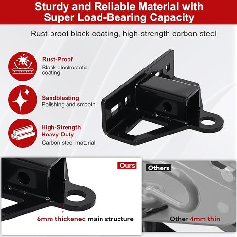 وصلة وصلة جزازة العشب بدون دوران مطورة مع مسمار جرار عشبي عالي التحمل مقاس 1-1/4 بوصة على وصلة وصل المقطورة، مع دبوس وصلة مقطورة مغناطيسي 1/2 بوصة، ومشابك دبوس وصلة 5/8 بوصة لمركبة ATV، وعربة الجولف in Kuwait