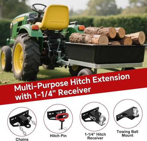 وصلة وصلة جزازة العشب بدون دوران مطورة مع مسمار جرار عشبي عالي التحمل مقاس 1-1/4 بوصة على وصلة وصل المقطورة، مع دبوس وصلة مقطورة مغناطيسي 1/2 بوصة، ومشابك دبوس وصلة 5/8 بوصة لمركبة ATV، وعربة الجولف in Kuwait