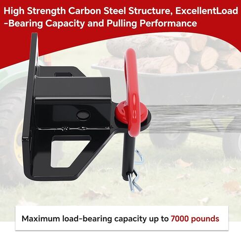 وصلة وصلة جزازة العشب بدون دوران مطورة مع مسمار جرار عشبي عالي التحمل مقاس 1-1/4 بوصة على وصلة وصل المقطورة، مع دبوس وصلة مقطورة مغناطيسي 1/2 بوصة، ومشابك دبوس وصلة 5/8 بوصة لمركبة ATV، وعربة الجولف in Kuwait