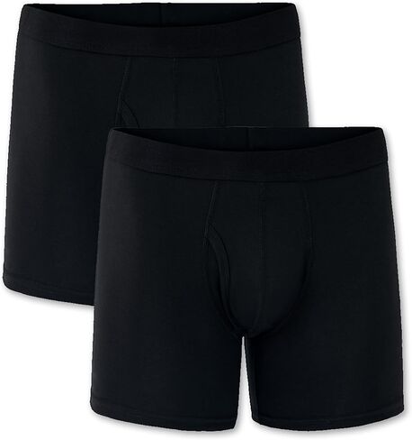 Pact Organic Cotton Men's Everyday Boxer Brief Underwear, 2 Pack in Saudi Arabia