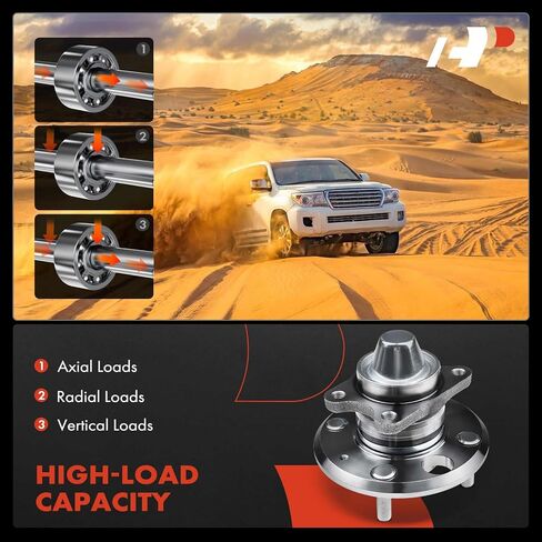 محمل العجلة الخلفية الممتازة ومجموعة المحور مع 4 عروات متوافقة مع Hyundai Sonata 1999-2005، Kia Magentis 2001-2006، Optima 2001-2006 in Saudi Arabia