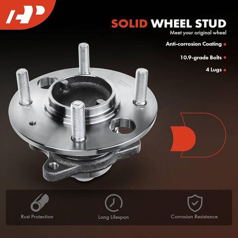 محمل العجلة الخلفية الممتازة ومجموعة المحور مع 4 عروات متوافقة مع Hyundai Sonata 1999-2005، Kia Magentis 2001-2006، Optima 2001-2006 in Saudi Arabia