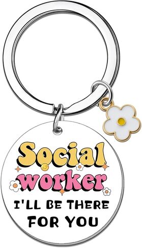Social Worker Gifts for Women Men Social Worker Appreciation Gifts Birthday Graduation Gift for Socials Workers Thank You Keychain for Coworker Women in Kuwait