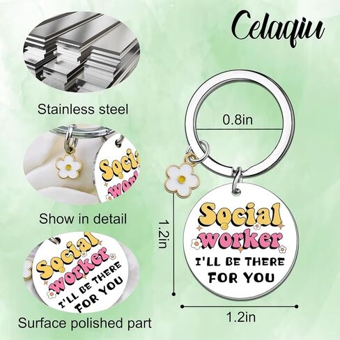 Social Worker Gifts for Women Men Social Worker Appreciation Gifts Birthday Graduation Gift for Socials Workers Thank You Keychain for Coworker Women in Kuwait