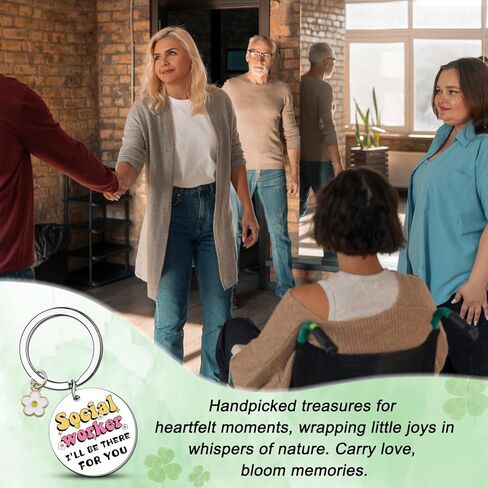 Social Worker Gifts for Women Men Social Worker Appreciation Gifts Birthday Graduation Gift for Socials Workers Thank You Keychain for Coworker Women in Kuwait