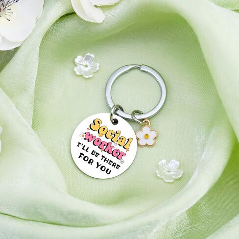 Social Worker Gifts for Women Men Social Worker Appreciation Gifts Birthday Graduation Gift for Socials Workers Thank You Keychain for Coworker Women in Kuwait
