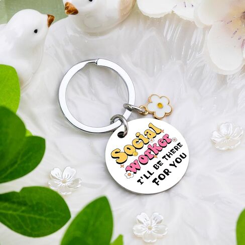 Social Worker Gifts for Women Men Social Worker Appreciation Gifts Birthday Graduation Gift for Socials Workers Thank You Keychain for Coworker Women in Kuwait