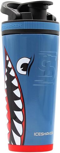 Ice Shaker 26oz Insulated Protein Shaker Bottle, Air Force A-10 Warthog Design, Stainless-Steel Gym Protein Shaker Water Bottle, As Seen on Shark Tank, Warthog… in Saudi Arabia