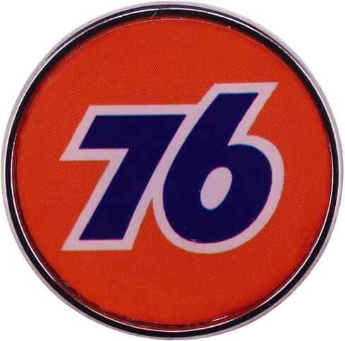 76 Racing Logo Oil Fuel Mechanic Car Classic Gas Station 1.2" Lapel Enamel Pin Badge in Saudi Arabia