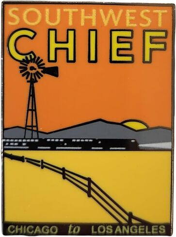 دبوس قبعة Amtrak Southwest Chief Route Collector Edition مطلي بالمينا in Kuwait