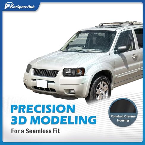 Headlights Assembly for 2001-2004 Ford Escape Headlamp Replacement Driver & Passenger(Bulbs included) in Saudi Arabia