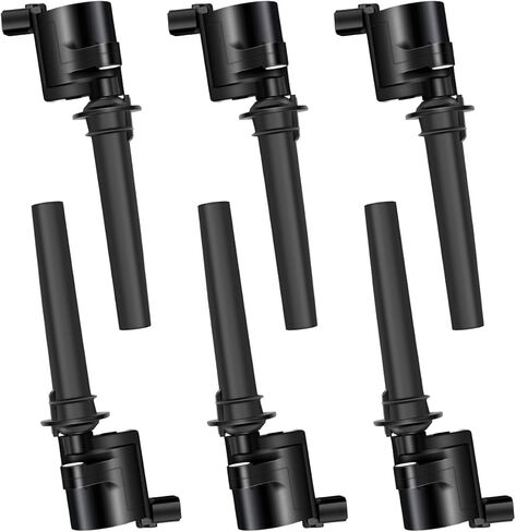 MAS Set of 6 Ignition Coils Pack Compatible with Ford Escape Taurus Five Hundred Free Style Mazda Tribute Mercury Mariner Sable 3.0L V6 Replacement for DG500 FD502 DG513 C1458 5C1449 in Kuwait