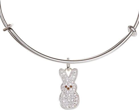 Alex and Ani PEEPS® Crystal Bunny Bangle and White Pearlized Bunny Studs in Saudi Arabia