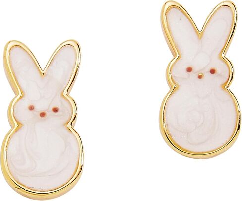 Alex and Ani PEEPS® Crystal Bunny Bangle and White Pearlized Bunny Studs in Saudi Arabia