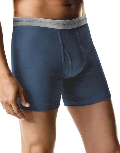 Hanes Mens Pack of 5 Best Tagless Boxer Brief with Comfort Flex Waistband XL in Saudi Arabia