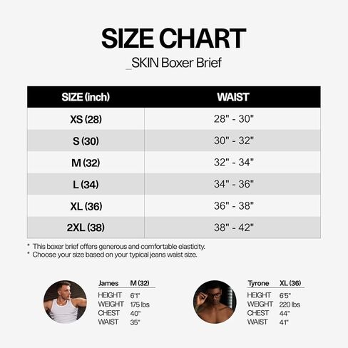 TexTale _SKIN 4 قطع من الملابس الداخلية للرجال (XS-2XL) - موديل صغير، بدون ركوب، مضاد للرائحة، حقيبة دعم ثلاثية الأبعاد in Saudi Arabia