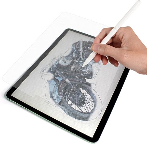 Made in Japan Paper Texture Paper-Like Anti Glare Matte Screen Protector for New iPad Pro 2018 A1876 A1983 A1895 A2014 [1 Pack] [12.9 Inch] in Kuwait