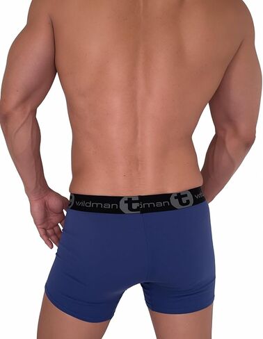Wildmant Cotton Monster Cock 5" Inseam Boxer Brief Dark Blue Large in Kuwait