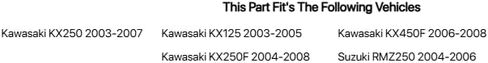 Acerbis لوحة الأرقام الأمامية باللون الأسود لـ Kawasaki KX250 2003-2007 in Kuwait