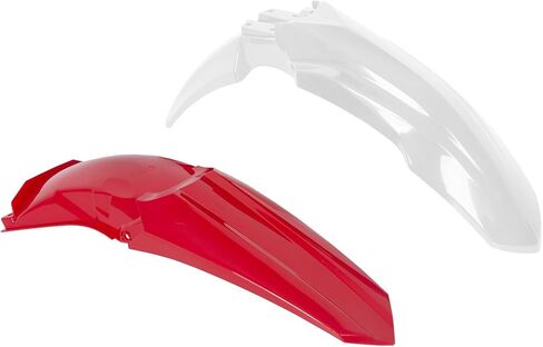 HECASA Motorcycle Plastic Kit Compatible with 2002 2003 2004 2005 2006 2007 Honda CR125R CR250R Bodywork Set Fairing - Red & White in Saudi Arabia