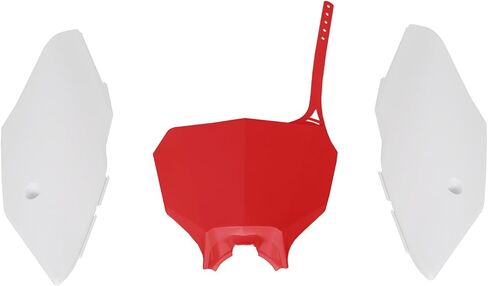 HECASA Motorcycle Plastic Kit Compatible with 2002 2003 2004 2005 2006 2007 Honda CR125R CR250R Bodywork Set Fairing - Red & White in Saudi Arabia