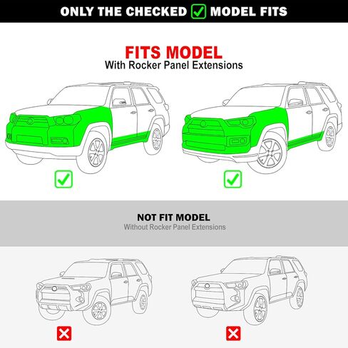 Tuxtreme 6.5in Side Stainless Steel Running Boards Compatible with Toyota 4Runner 2010-2024 Limited Nightshade Edition & 19-24 TRD Sport & 10-13 SR5 (Nerf Bars Side Steps Side Bars) in Saudi Arabia