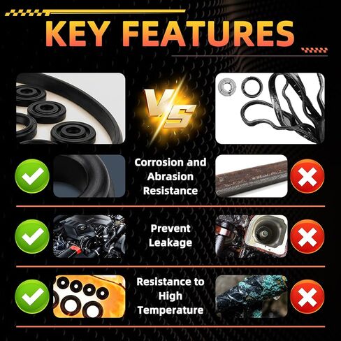 مجموعة حشيات غطاء الصمام VS50551R تناسب Ford Escape Taurus 2001-2004، وMazda Tribute MPV 2001-2004، وMercury Sable 2001-2003 3.0L V6 24V in Kuwait