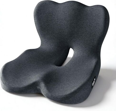 وسادة مقعد من الإسفنج الذكي Exclusivo Mezcla، وسائد مريحة لتخفيف آلام عظم الذيل، وسادة مقعد غير قابلة للانزلاق لكرسي المكتب ومقعد السيارة، أسود in Kuwait