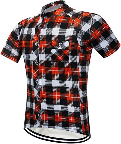 ملابس MOXILYN الرجالية لركوب الدراجات بسحاب كامل لركوب الدراجات الجبلية، سريعة الجفاف - قمصان الدراجة in Kuwait