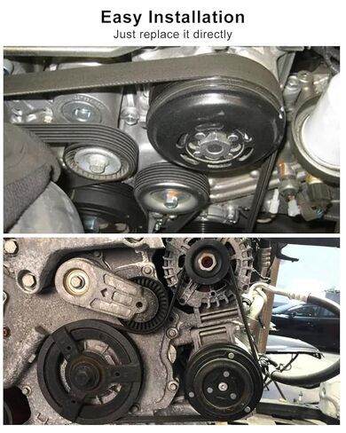 Engine Serpentine Drive Belt Fit for Chevrolet Trailblazer GMC Envoy Rainier Isuzu Ascender Saab 9-7x Oldsmobile Bravada, Replace K060913 12569531 12575216 12593774 in Saudi Arabia